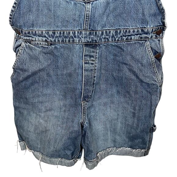 OshKosh Girls Denim Overalls Blue Size 12L Adjustable Straps Multiple Pockets - Picture 5 of 16